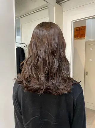 セミロング カット モデル募集/ホノカのヘアスタイル