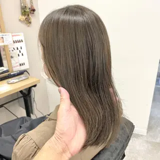 ミディアム カラー 🔵暗髪　特化🔵 梅田・増田のヘアスタイル