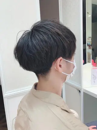 ショート メンズ 毛流れが作れる 縮毛矯正/渡部純生のヘアスタイル