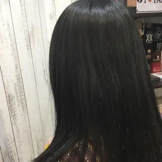 セミロング カラー パーマ 金崎 新吾のヘアスタイル