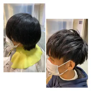 ミディアム メンズ 柳澤 和也のヘアスタイル