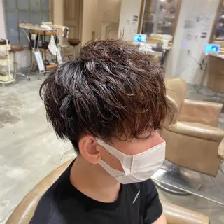 ショート パーマ メンズ メンズパーマ 西條真治のヘアスタイル