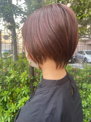 ショート カラー ブリーチ／ヘアセット 🪞🌙minamiのヘアスタイル