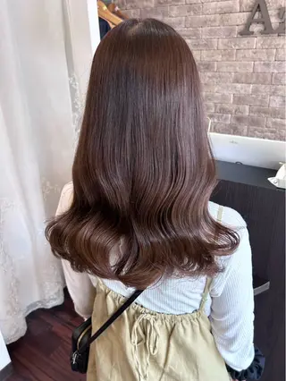 セミロング カラー 𝒌𝒚𝒐𝒌𝒂 🍀のヘアスタイル