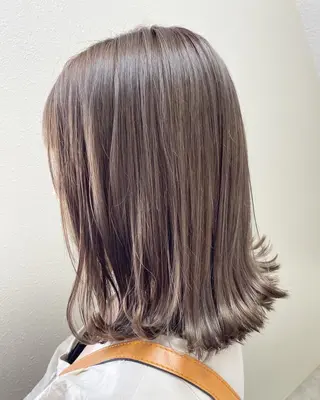 ミディアム カラー ヘアアレンジ キッズ 髪質改善ケアカラー Eir梅田/中村のヘアスタイル