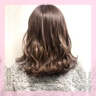 ミディアム カラー plum.所属・🍒前川 🍒のヘアスタイル