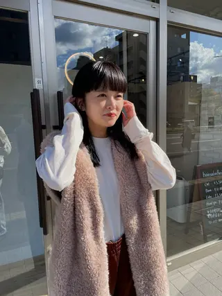 ロング カラー Basis 田口豪司のヘアスタイル