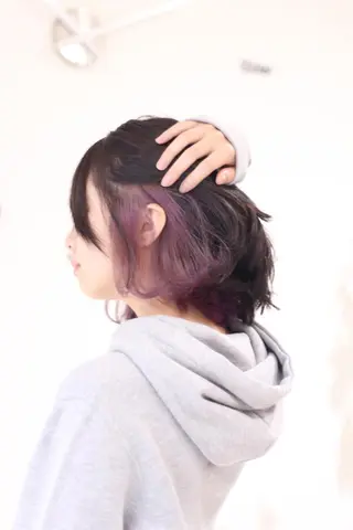 ミディアム カラー 松吉 純平のヘアスタイル