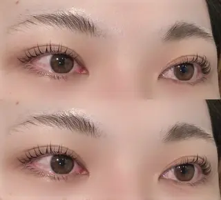 マツエク・マツパ 透明感カラー🎀／ マツエクのヘアスタイル