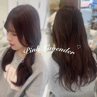 ロング カラー 暖色カラー🎀🎶 田辺 樹里のヘアスタイル