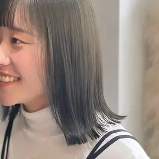 ミディアム カラー Rui/透明感カラー 暖色/レイヤーカットのヘアスタイル