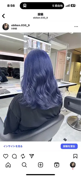 ロング カラー ヘアアレンジ 赤み消しブラウン プロ🐿けんご🐿のヘアスタイル