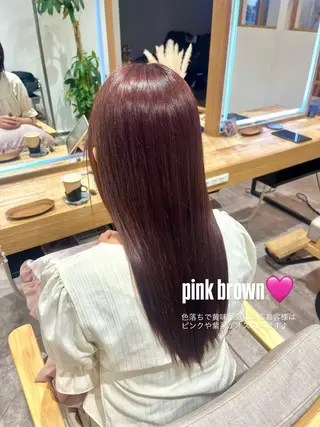 ロング カラー 𝐇𝐚𝐧𝐚 ︎︎のヘアスタイル