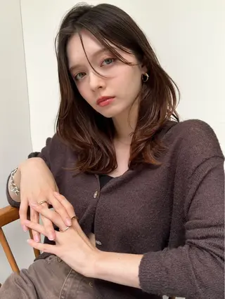 ロング 美人レイヤーカット 後藤健一のヘアスタイル