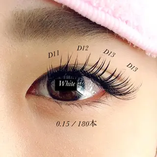 マツエク・マツパ White/マツエク /まつパ/耳つぼのマツエク・マツパデザイン