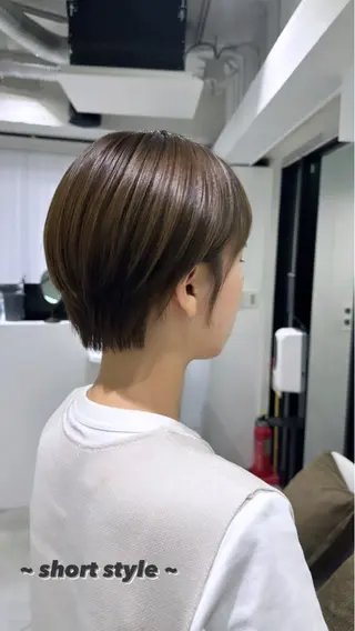 ショート 縮毛矯正/ネイル 🌻ひまわり🌻のヘアスタイル
