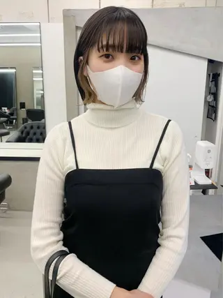 ミディアム カラー kimika🥑 メンズ/髪質改善のヘアスタイル