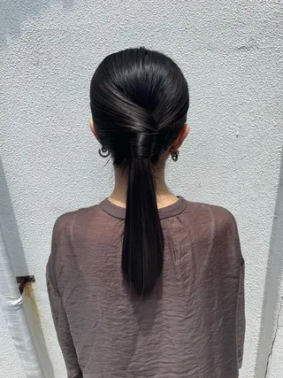 ロング ヘアアレンジ 松永 梨央のヘアスタイル