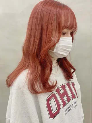 セミロング カラー ブームボックス所属・🐝ハイトーンカラー hachi🐝のヘアスタイル