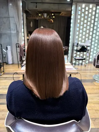 セミロング カラー flannel 加藤 優介のヘアスタイル
