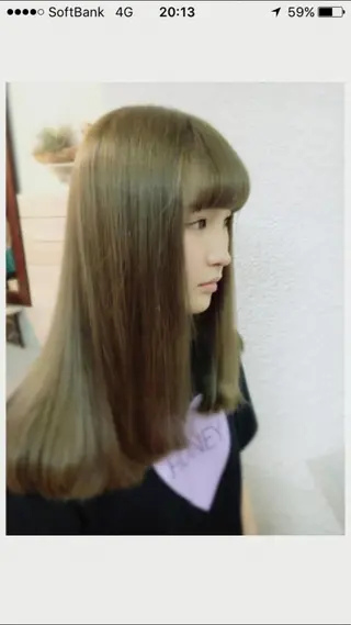 セミロング カラー 櫛引 健太のヘアスタイル