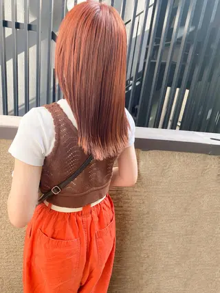 セミロング カラー ayaka‎/暖色/ レイヤーカット🩰のヘアスタイル