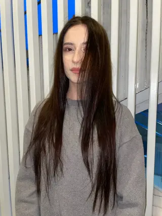 カラー カラー特化美容師 オレンジカラーのヘアスタイル