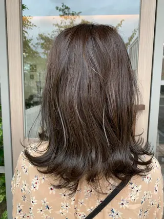 ミディアム カラー 💛艶カラー髪質改善 💛MIYUのヘアスタイル