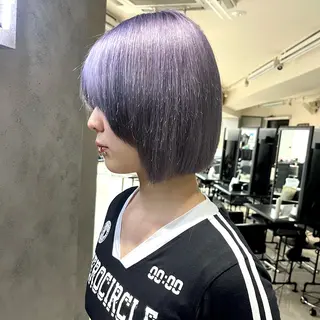 カラー ボブ・顔まわり 💎愛唯(めい)のヘアスタイル