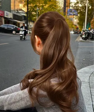 ロング 【美髪】大人ブラウン 縮毛矯正🫧Annaのヘアスタイル