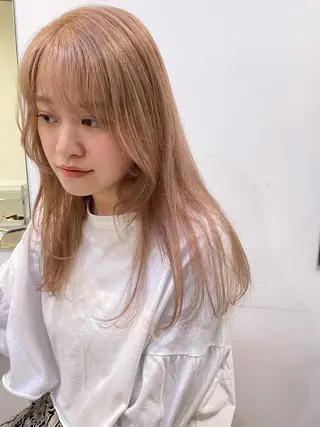 ロング カラー silo所属・silo MOKA 顔周りカット🦦のヘアスタイル