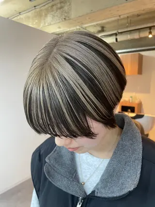 ショート カラー ルカ/ レイヤーカット🍓のヘアスタイル