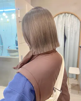 ミディアム カラー ♥️ボブ韓国風ヘア ♥️久保田夢美のヘアスタイル