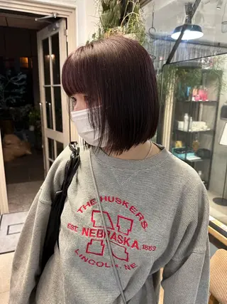 ショート カラー REINA☁️透明感 カラー/ぷつっと♡のヘアスタイル