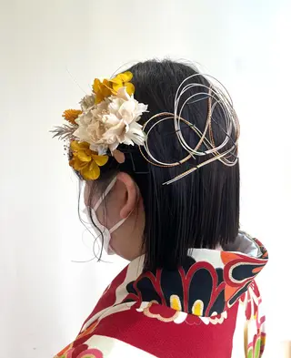 暖色カラー🍒 yume ໒꒱のヘアスタイル