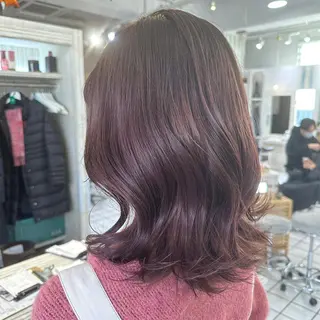 ミディアム ヘアフラッグ西葛西店所属・デザインカラー⭐️ Yamauchiのヘアスタイル