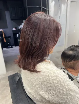 ミディアム カラー 黒阪 なみのヘアスタイル