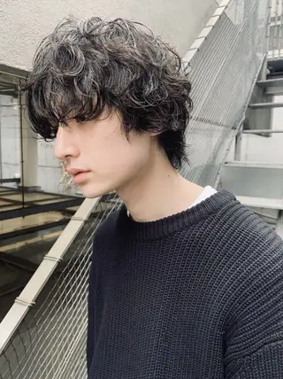 パーマ メンズ lomalia suwaのヘアスタイル