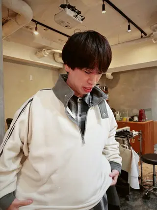 ショート メンズ メンズ特化ショート/ センターパート/福田のヘアスタイル