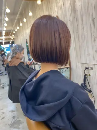 ショート ボブ/縮毛矯正 髪質改善/もえるのヘアスタイル