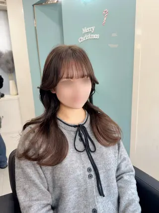 セミロング MAHO/透明感カラ ー/髪質改善🍒のヘアスタイル