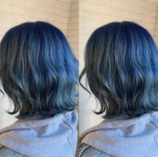 ミディアム カラー 髪質改善 頭身浴/ 中田のヘアスタイル