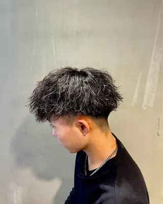 パーマ メンズ メンズサロン アソビ所属・失敗しないメンズ パーマ専門/田中公亮のヘアスタイル