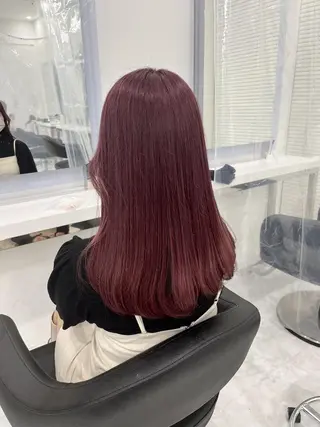 カラー 盛れる韓国RED🥀 sayakaのヘアスタイル