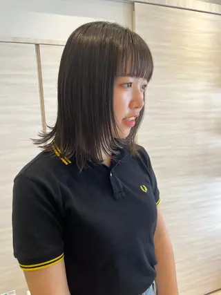 ミディアム Chiho / 梅田 / ボブ/ パーマのヘアスタイル