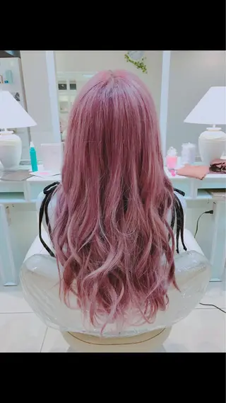 ロング カラー Miku❇️ フェイスレイヤーのヘアスタイル