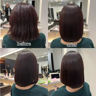 セミロング 髪質改善縮毛矯正 kosuke_IJKのヘアスタイル