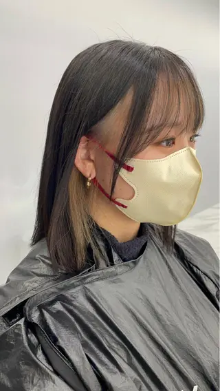 ミディアム カラー 最高級髪質改善 🦄ブリーチYUGOのヘアスタイル