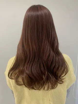 ロング カラー 松浦ゆずき 韓国/ 診断/ダウンパーマのヘアスタイル