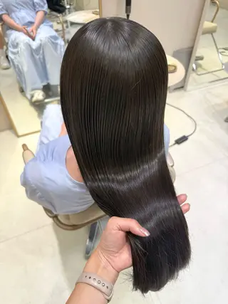 セミロング カラー 🎀やわらかカラー/ 艶カラー/よこやまのヘアスタイル